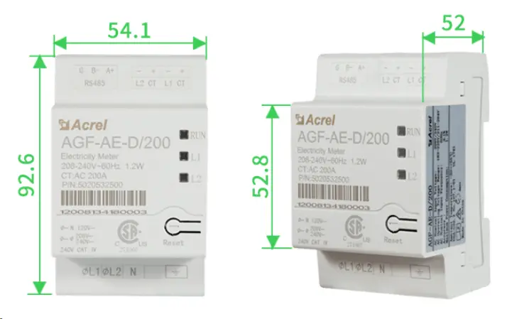 AGF-AE-D Solar Inverter Energy Meter