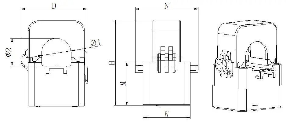 Split Core Current Transformer AKH-0.66/K-φ36