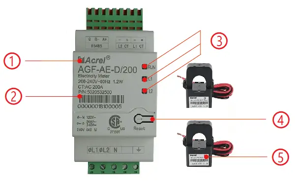 AGF-AE-D Solar Inverter Energy Meter