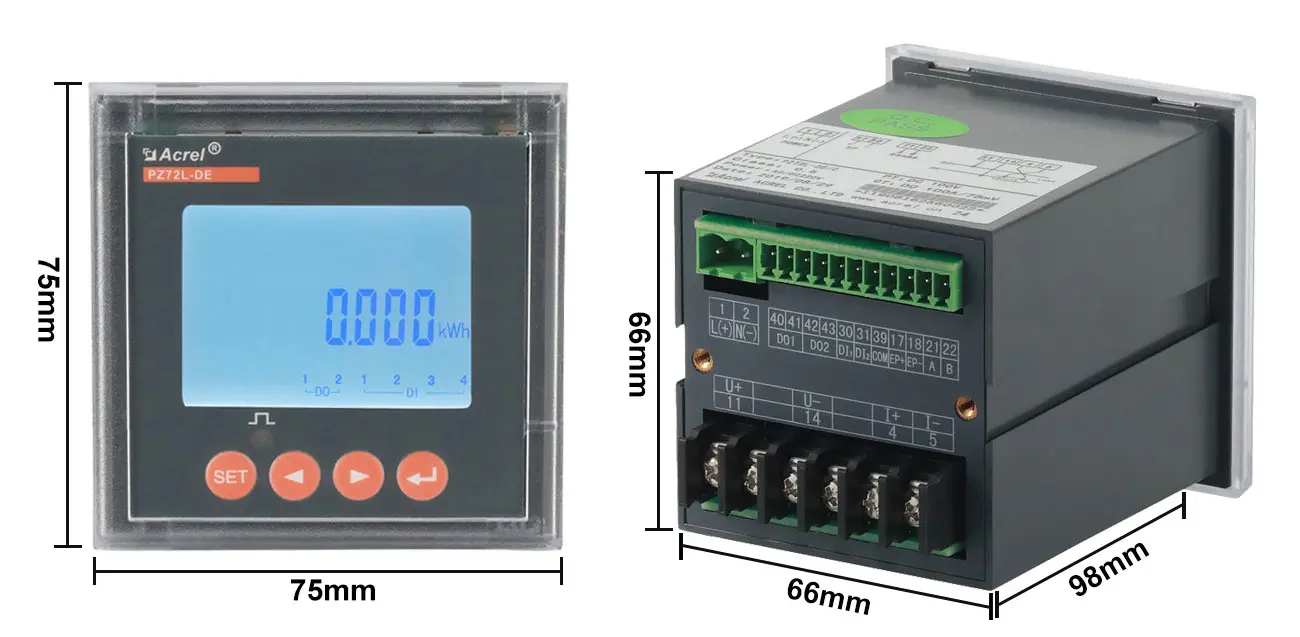 PZ72L-DE DC Multi-function Energy Meter