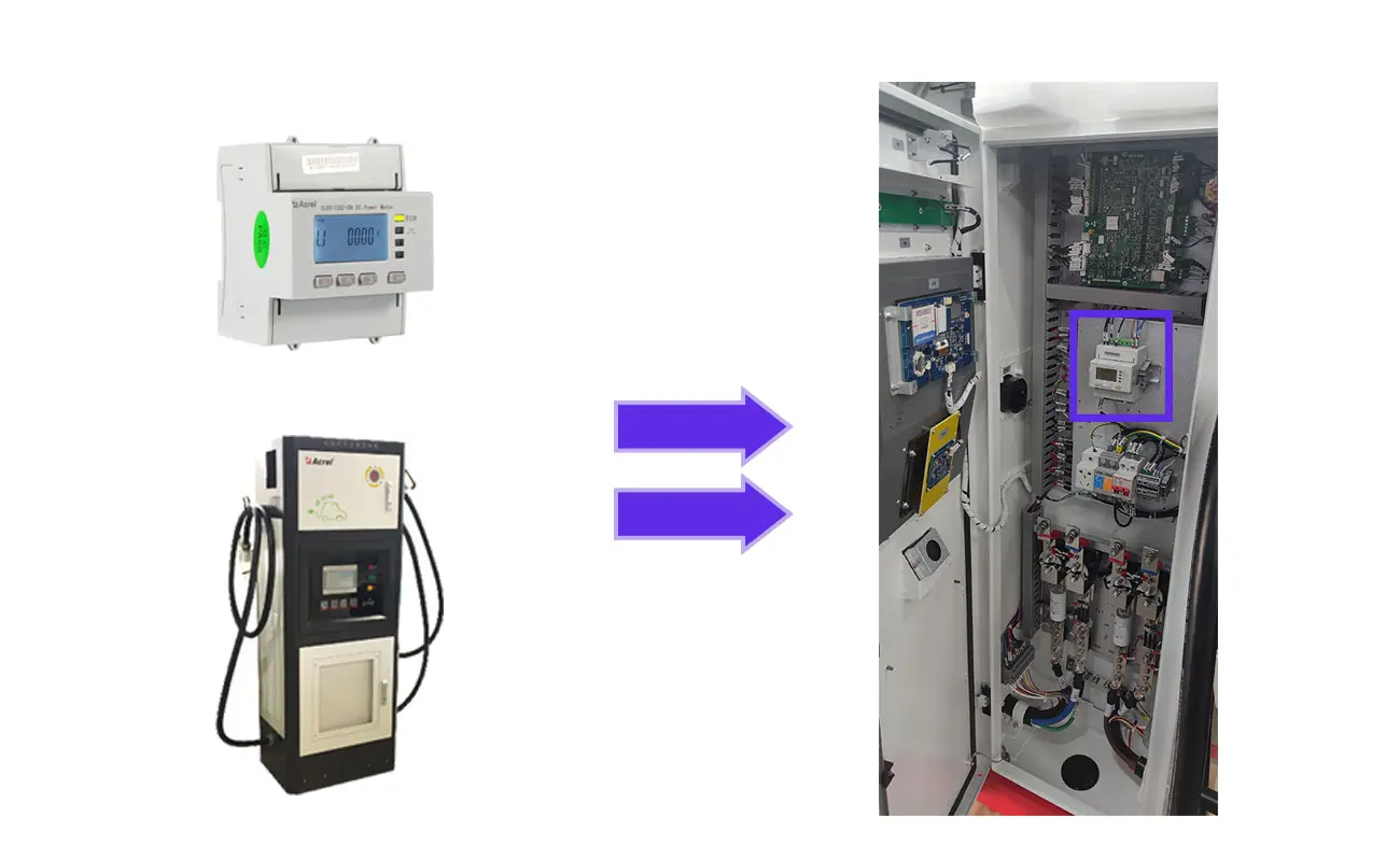 DJSF1352-RN DC Dual-circuits Monitoring DIN Rail Energy Meter