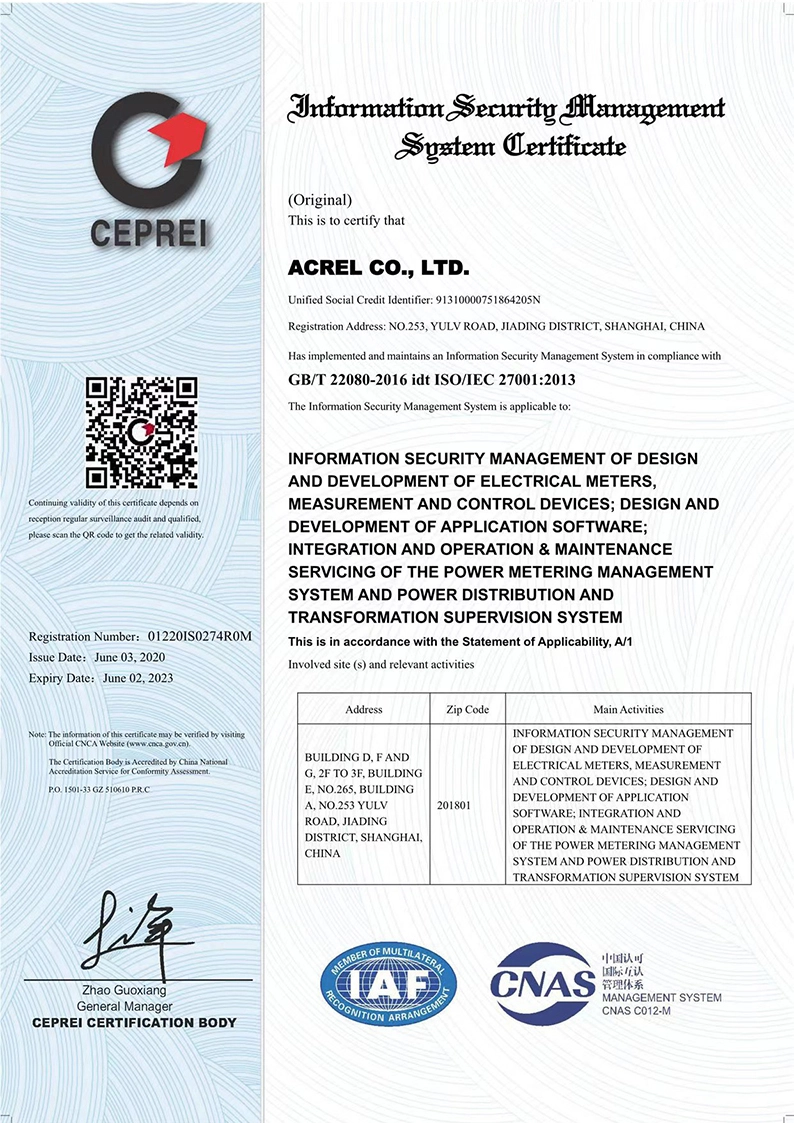 iso27001 information security management system certificate