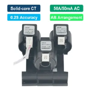 Model 4: AKH-0.66/W-9A/B 50A/50mA Solid-core CT